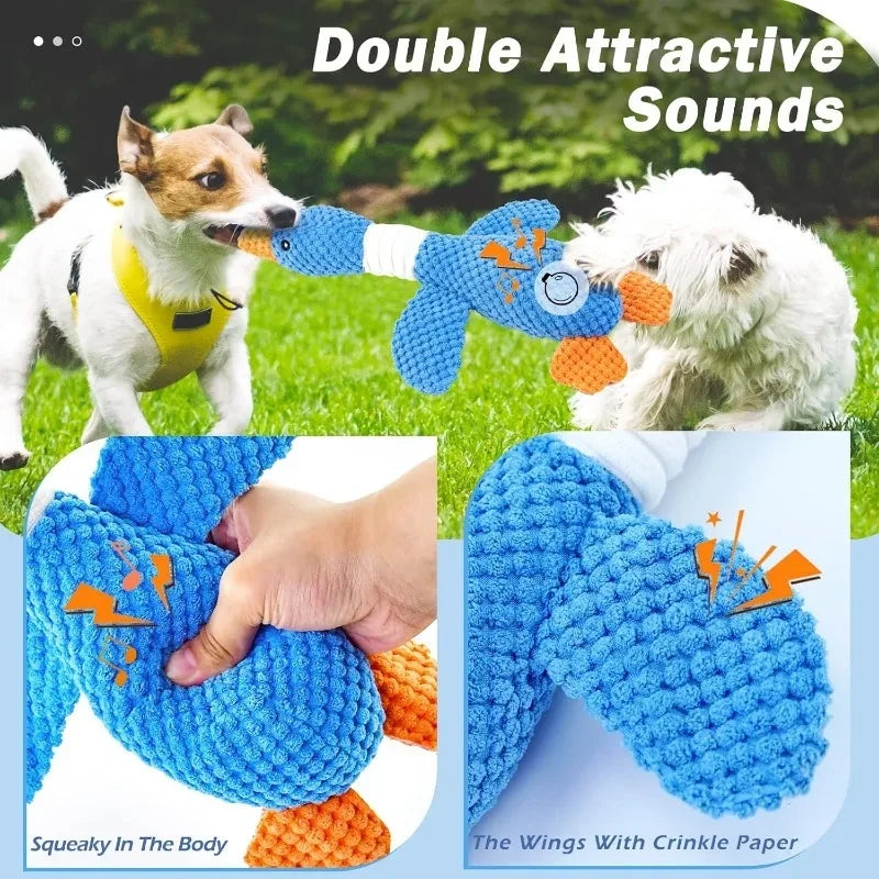 Interactive Plush Goose Pet Toy