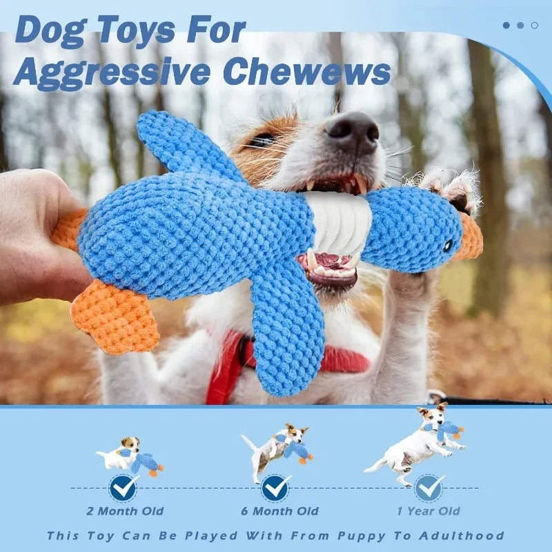 Interactive Plush Goose Pet Toy