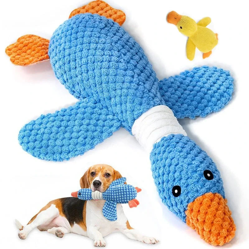 Interactive Plush Goose Pet Toy