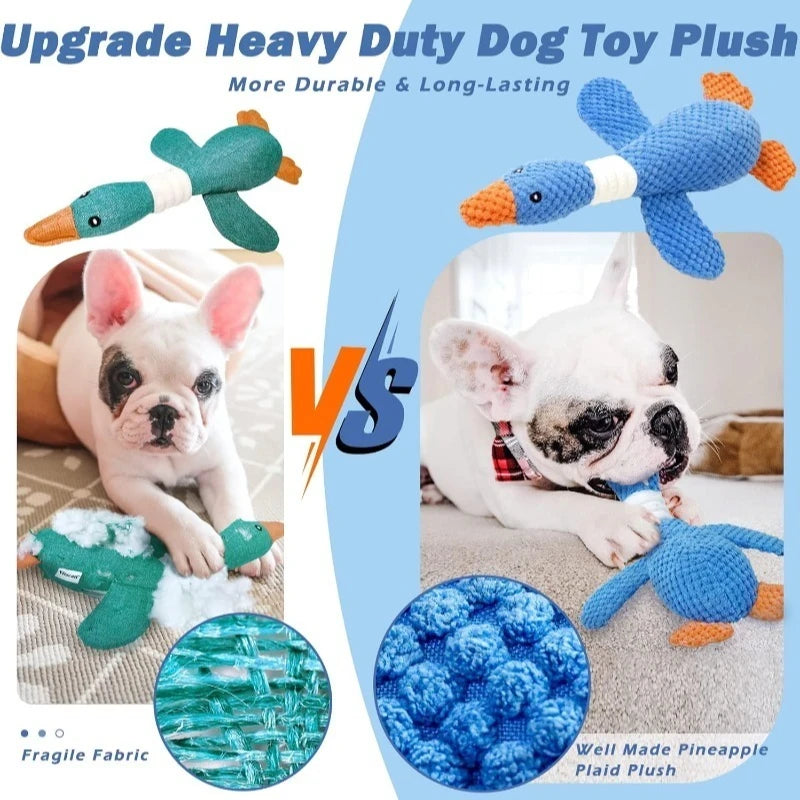 Interactive Plush Goose Pet Toy